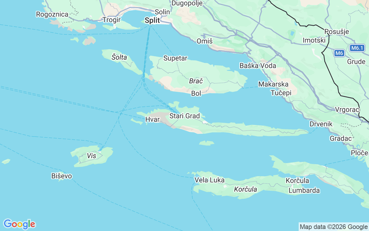 Location of the RIB: Stari Grad - Hvar, 21460