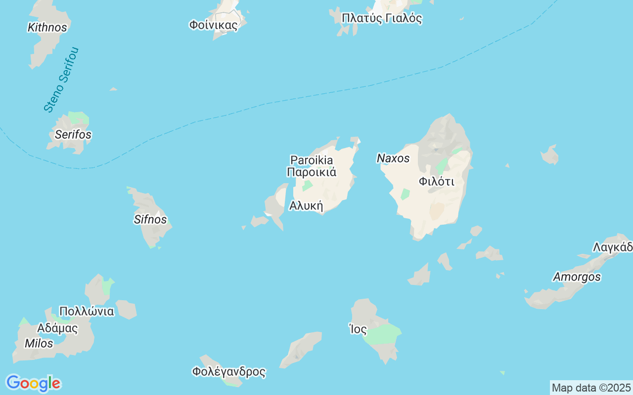 Luogo Barca a vela: Paro, Grecia