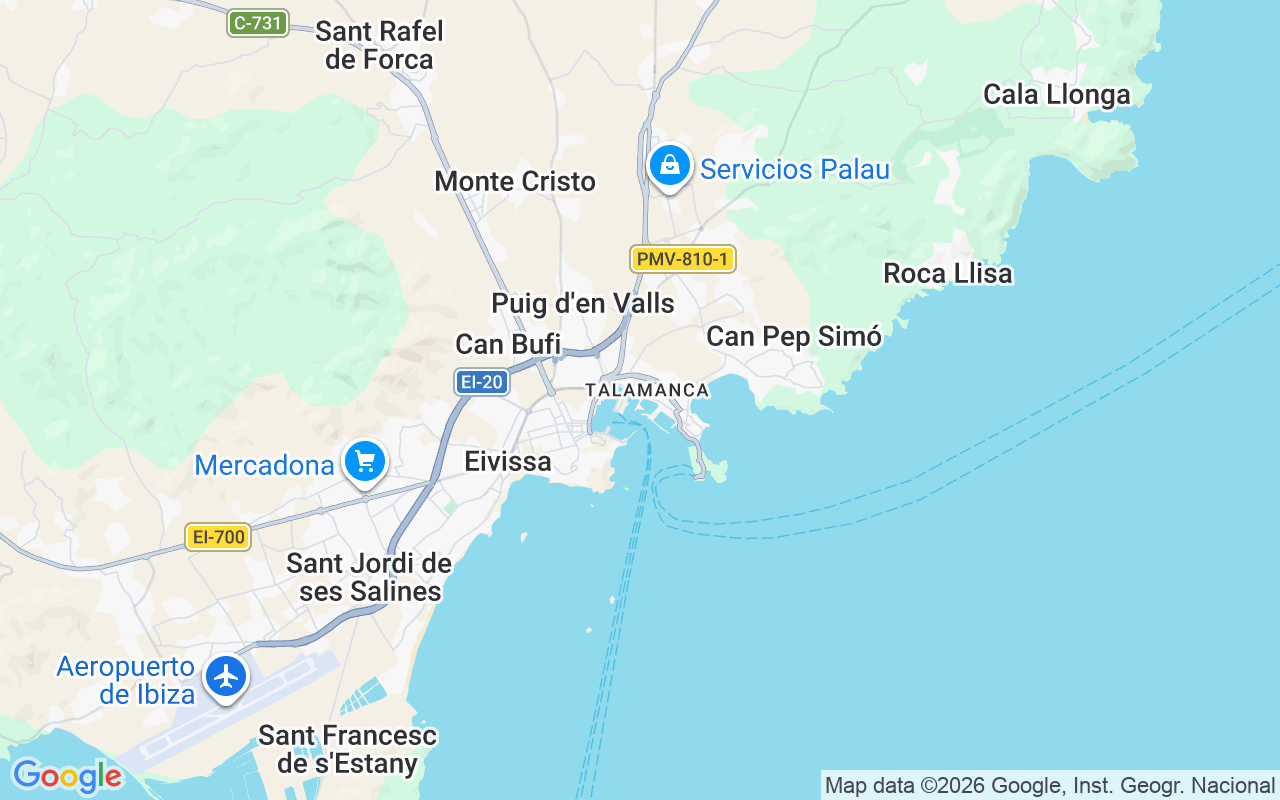 Ubicación Neumática: Marina Ibiza, Ibiza