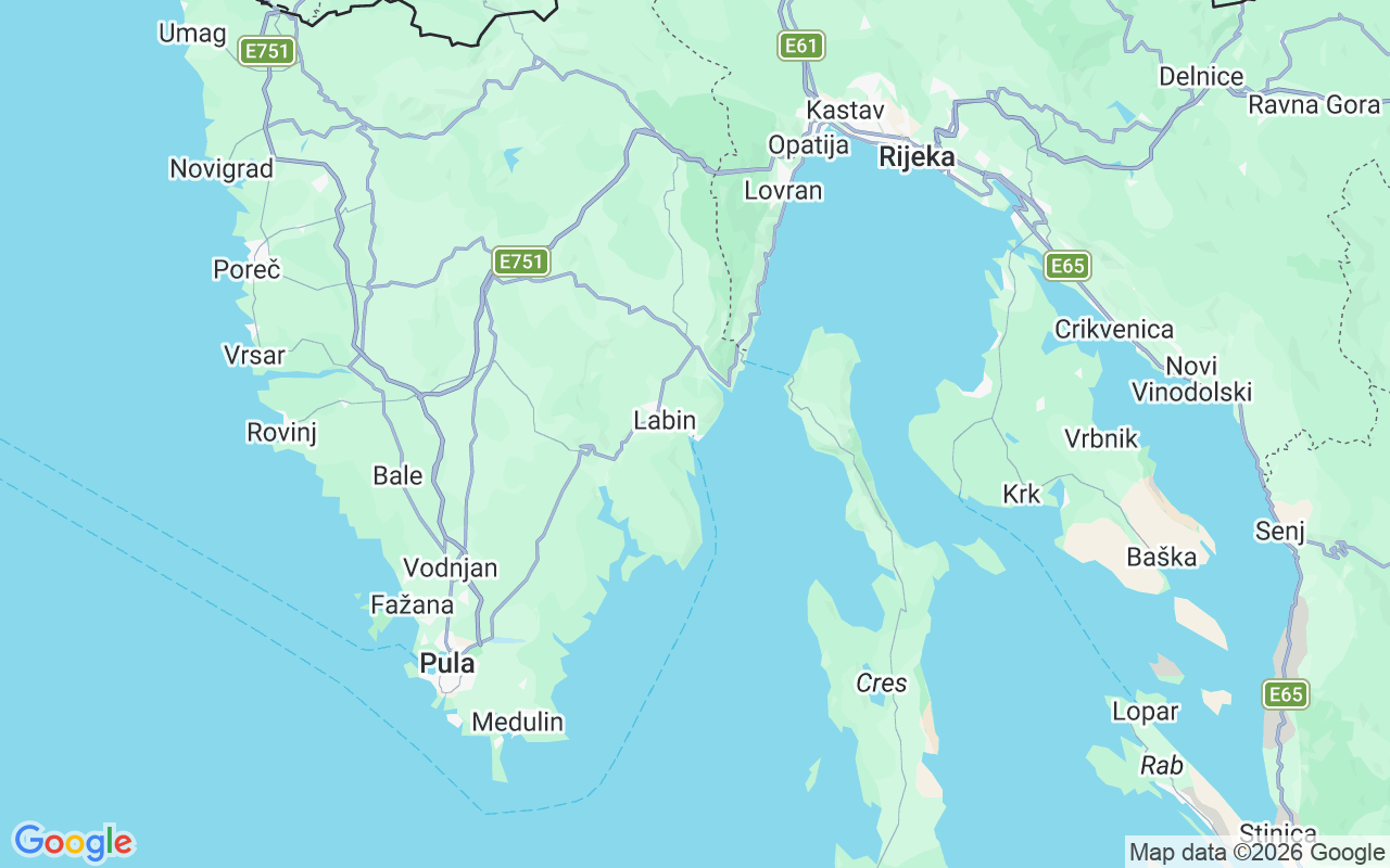 Location of the Motorboat: Rabac, Croatia