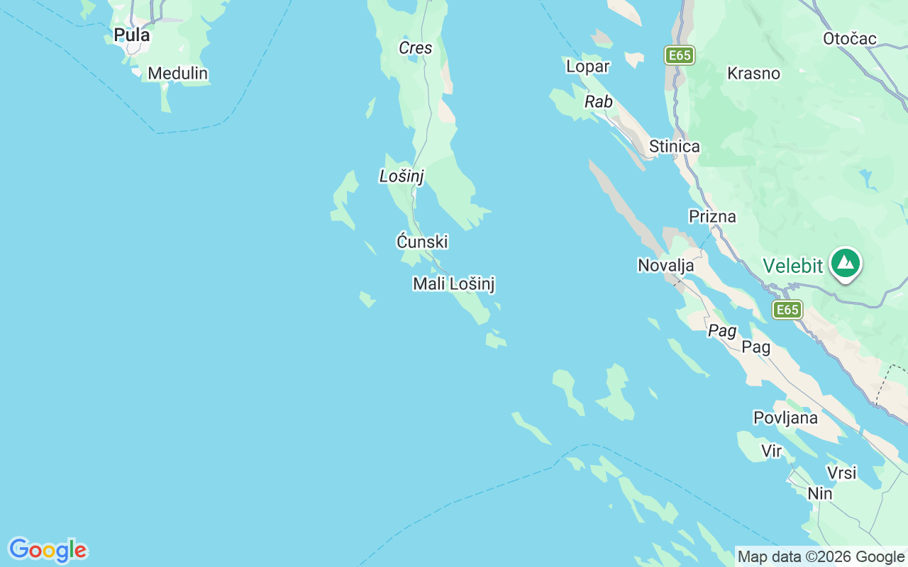 De locatie van Motorboot: Mali Lošinj, Kroatië