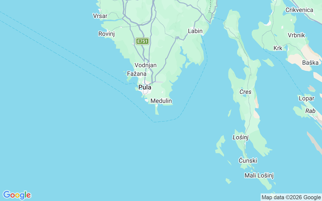 Emplacement du Semi-rigide: Buža Medulin, Medulin