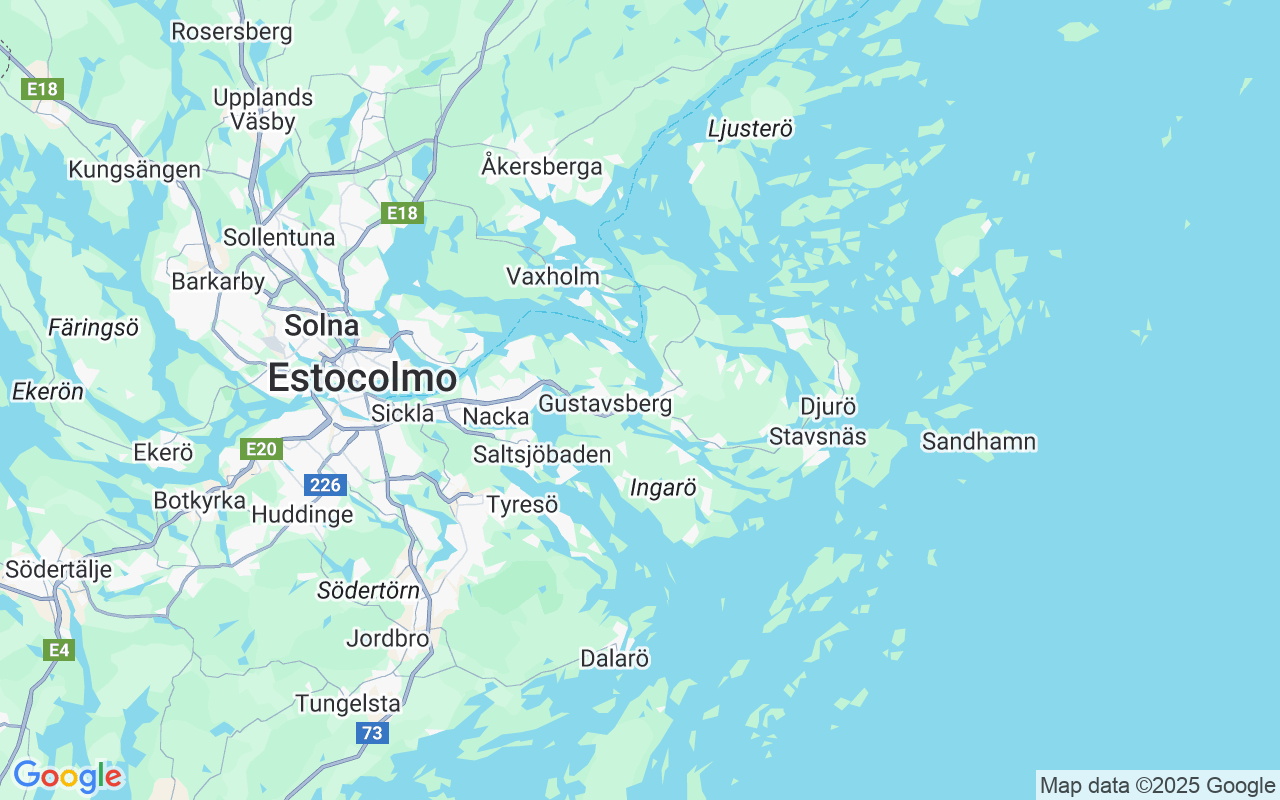 Localização do(a) Veleiro: Bullandö, Värmdö