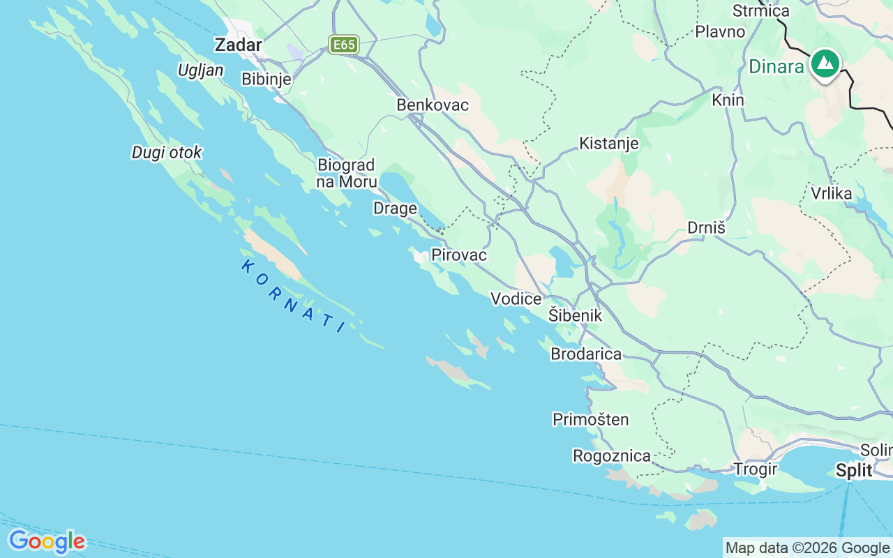 De locatie van Zeilboot: Jezera, Kroatië
