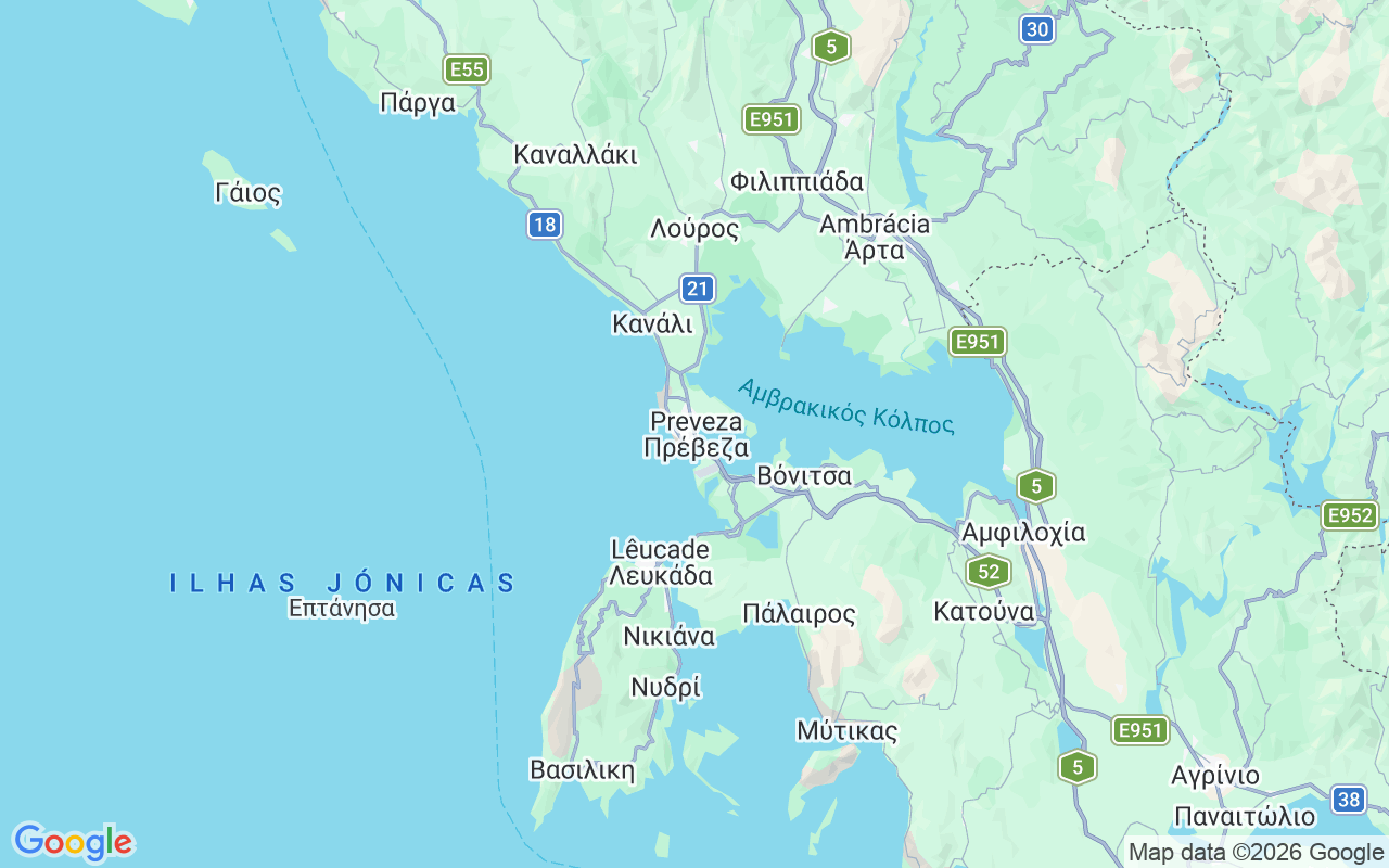 Localização do(a) Catamarã: Preveza, Grécia