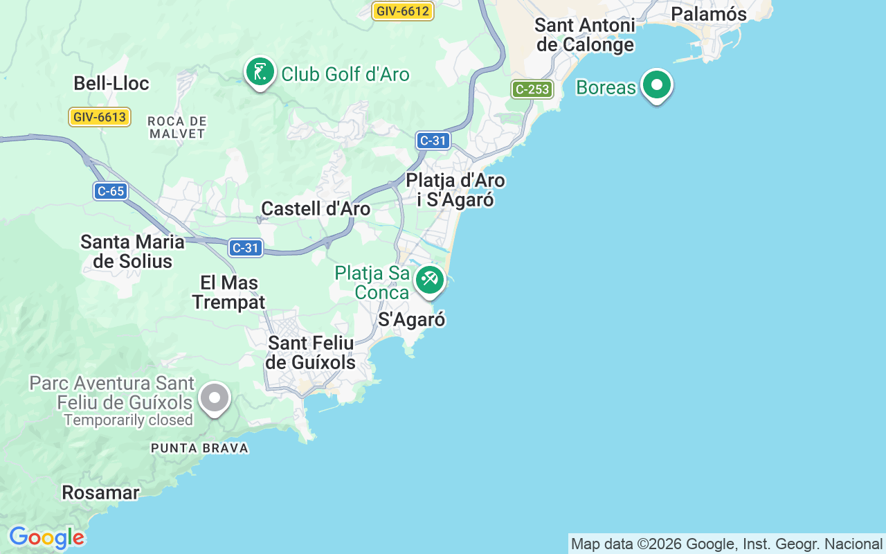 Location of the RIB: Puerto Deportivo Marina Port D'aro, Platja D'aro I S'agaró