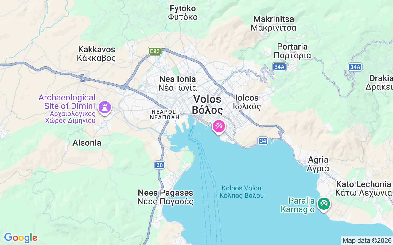 Location of the Catamaran: Volos Port, Volos