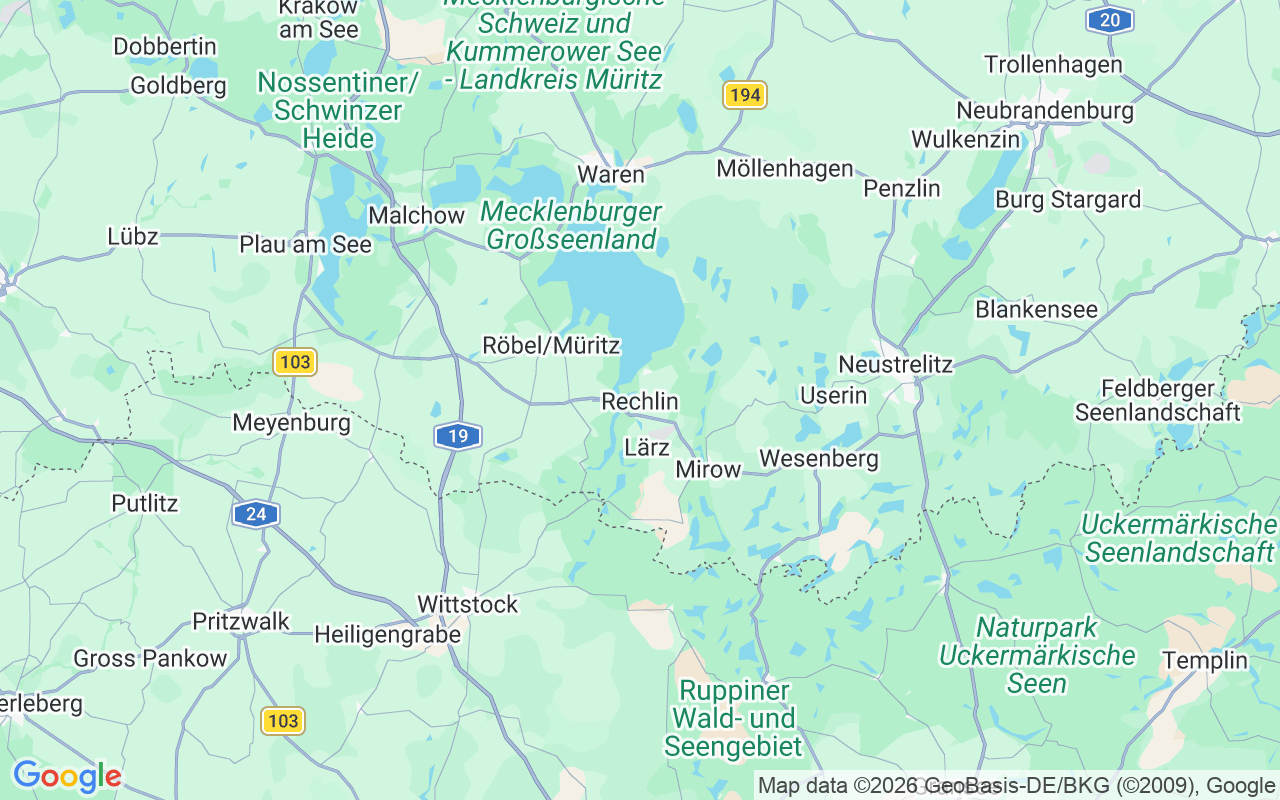Plats för Husbåt: Rechlin Nord, 17248 Rechlin