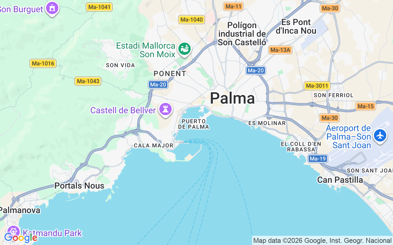 Localização do(a) Lancha: Palma De Mallorca, Palma