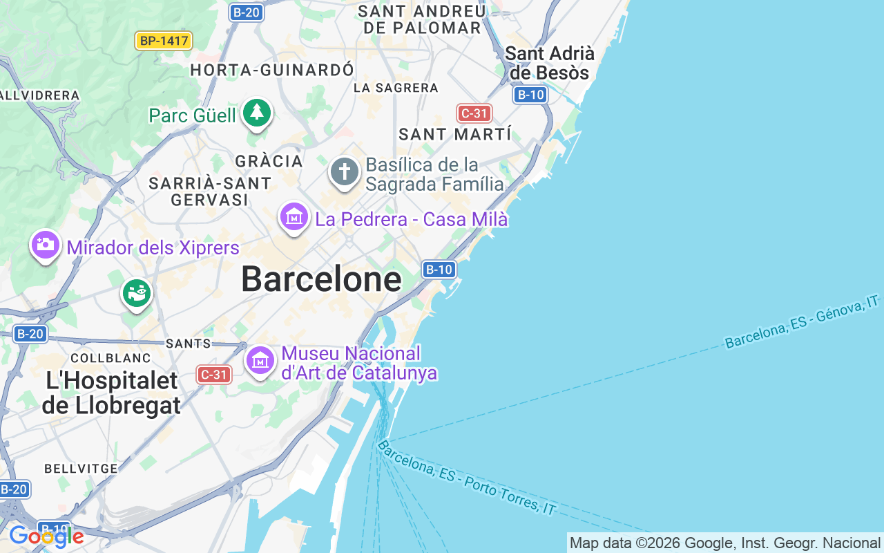 Emplacement du Bateau à moteur: Port Olímpic, Barcelone