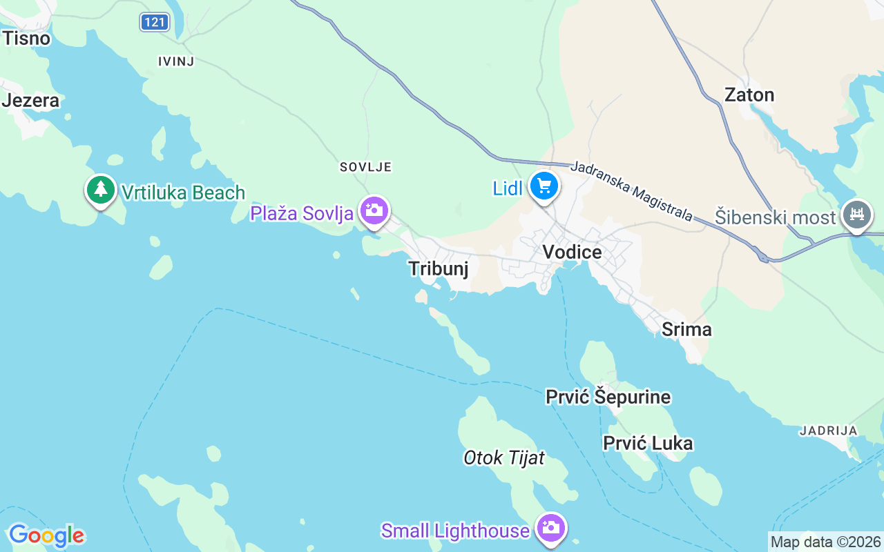 De locatie van Catamaran: Marina Tribunj, Tribunj