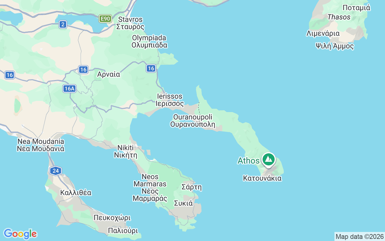 Emplacement du Bateau sans permis : Skala, Ouranoupoli