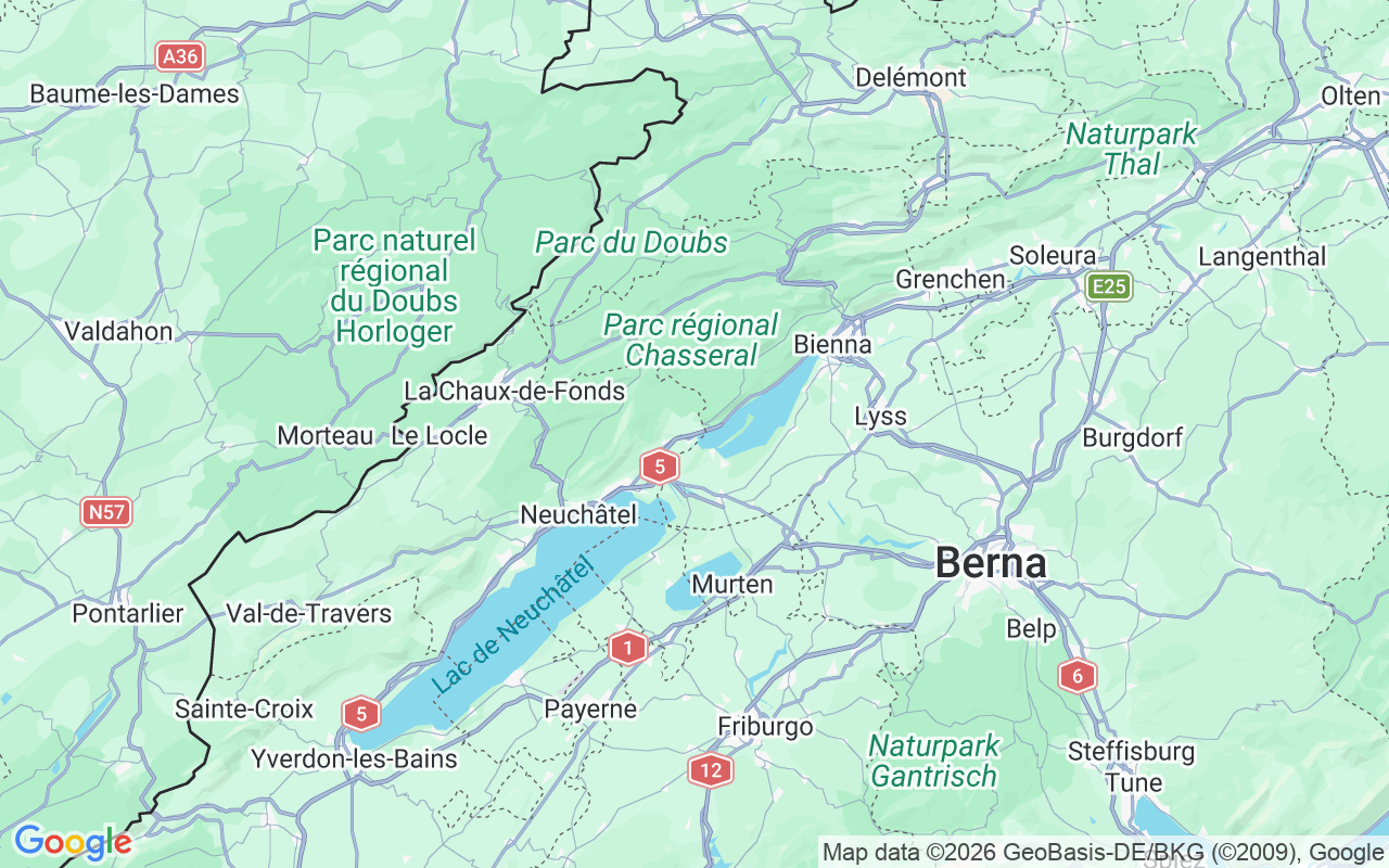 Localização do(a) Lancha: Le Landeron, Le Landeron