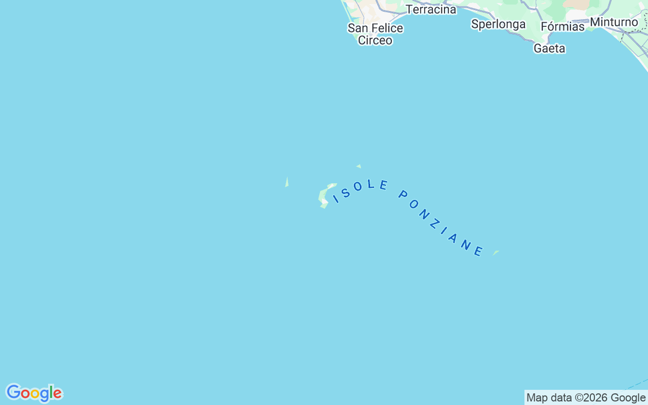 Localização do(a) Barco sem licença: Le Forna, Ponza
