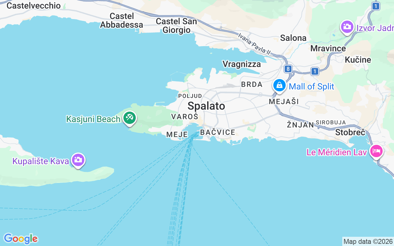 Luogo Catamarano: Spalato, Croazia