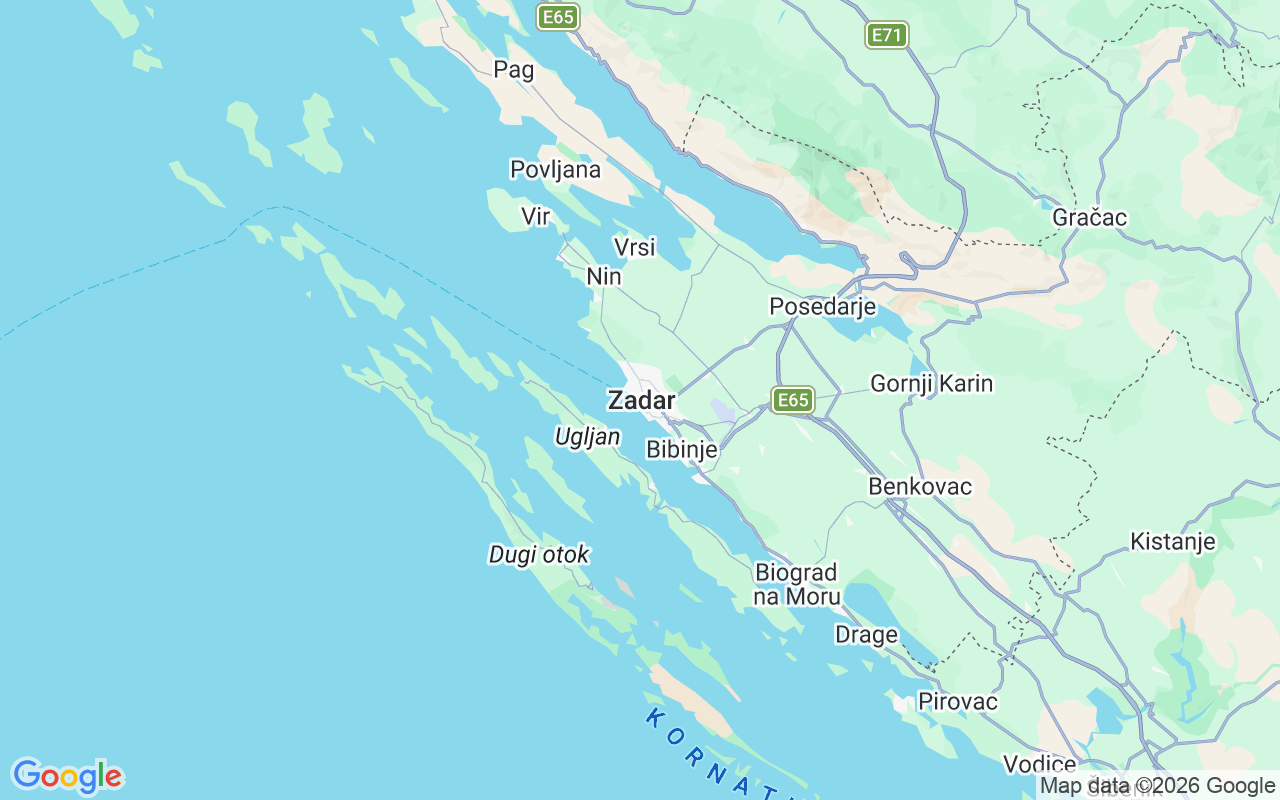 Ubicación Neumática: Zadar, Zadar
