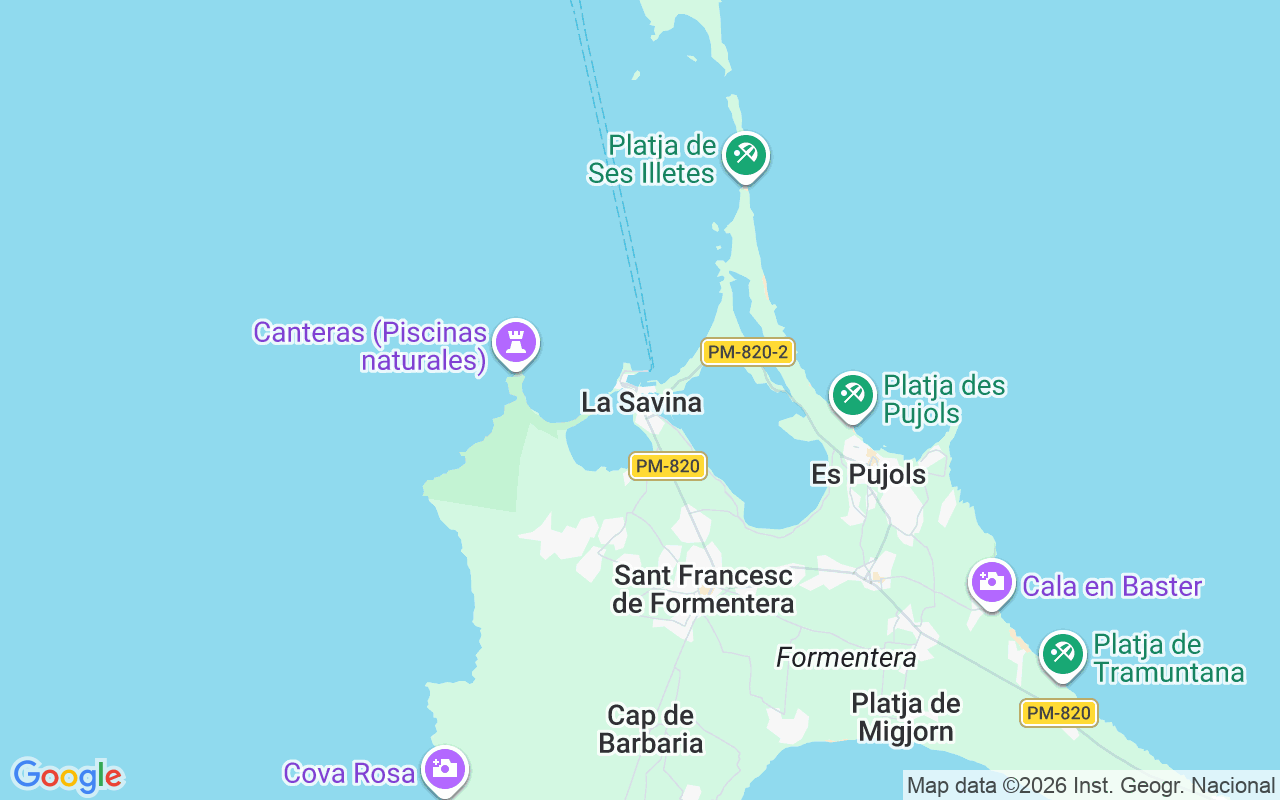 Plats för Motorbåt: Formentera, Spanien