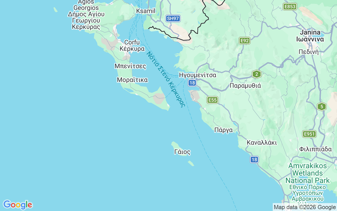 Localização do(a) Barco sem licença : Kavos, Kavos