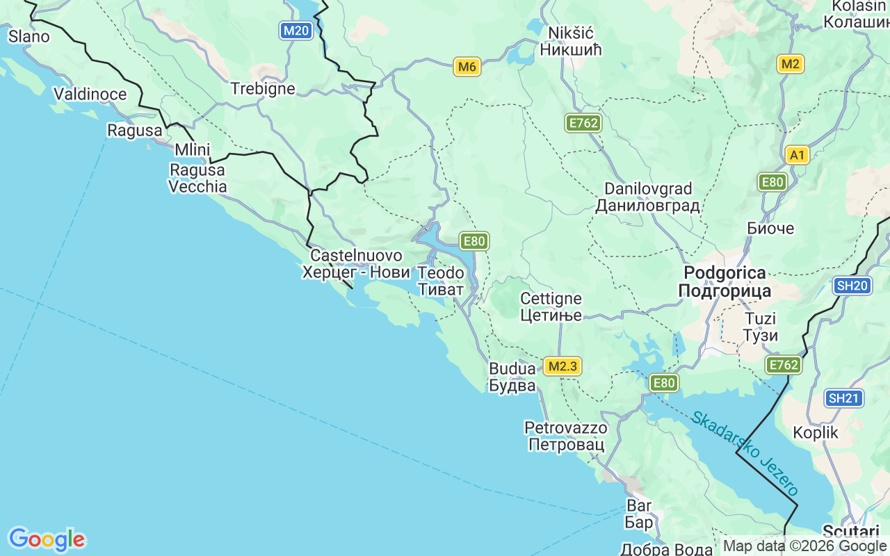 Luogo Barca a motore: Tivat, Teodo
