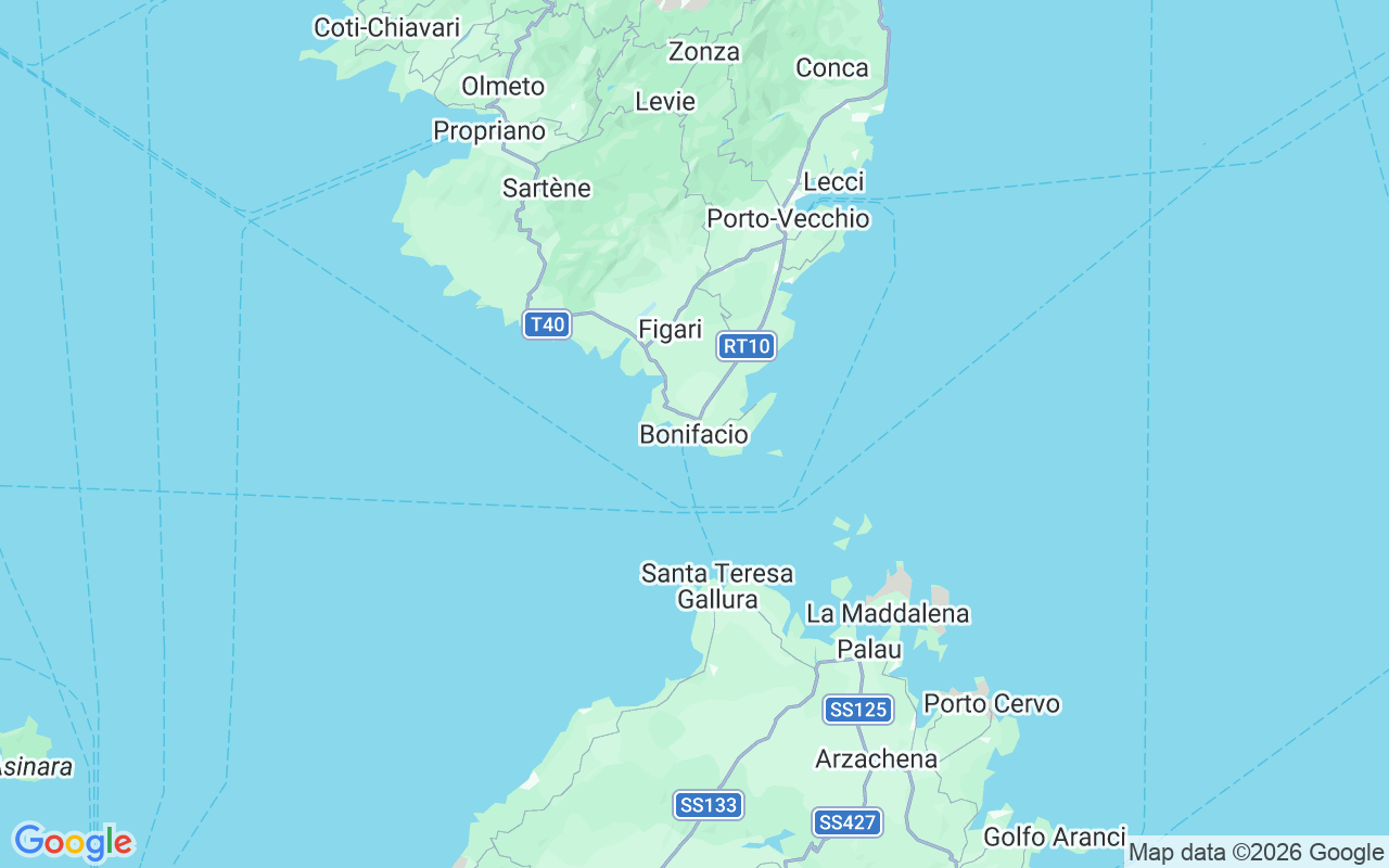 Plats för RIB-båt: Mouillage Sant' Amanza, Bonifacio