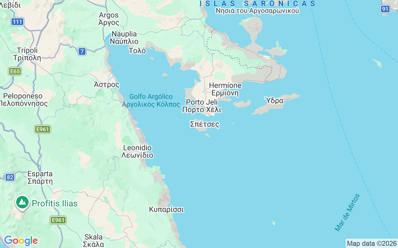 Ubicación Lancha: Νταπια Σπετσες, Spetses