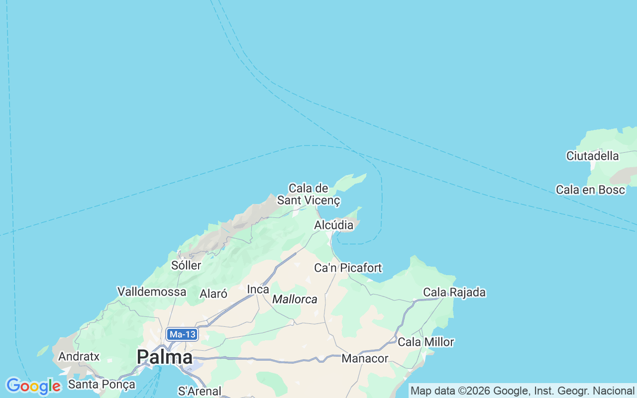 Ubicación Neumática: Puerto De Pollensa, Port De Pollença