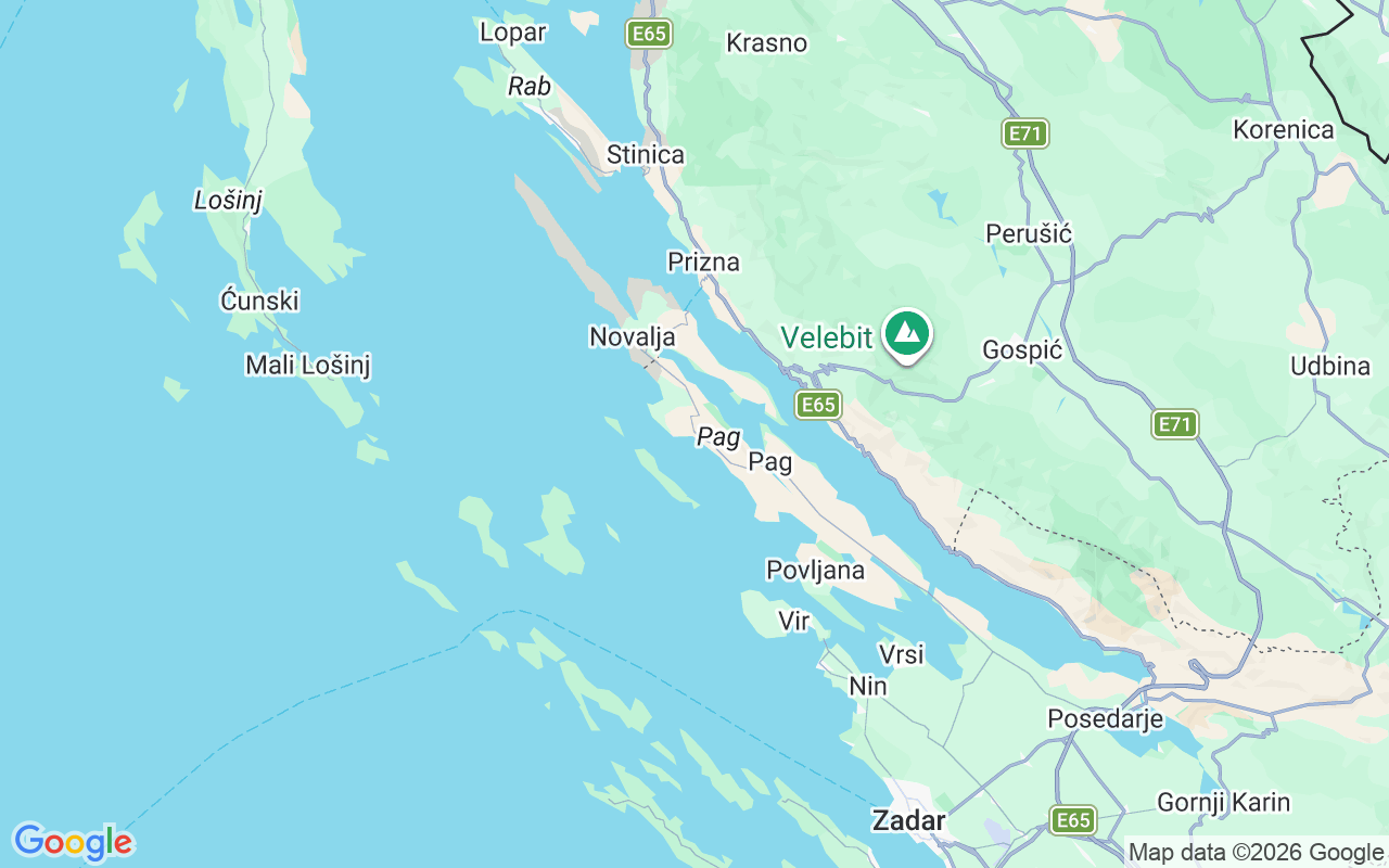 Location of the Motorboat: Šimuni, Šimuni