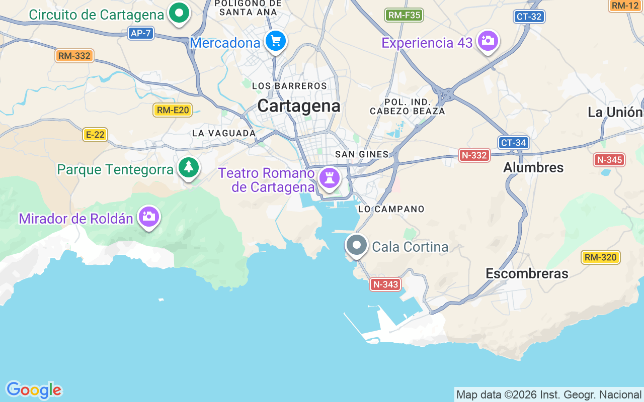 Plats för Segelbåt: Cartagena, Spanien