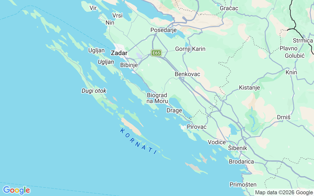 Emplacement du Semi-rigide: Biograd Na Moru, Biograd Na Moru