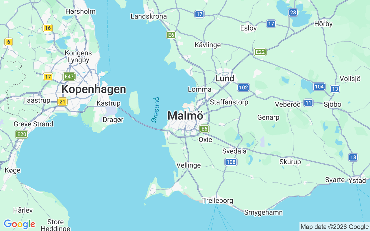 De locatie van Zeilboot: Västra Hamnen, Malmö