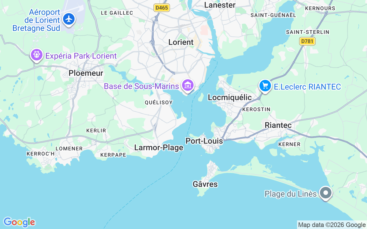 Ubicación Neumática: Port Du Kernevel, Larmor-Plage