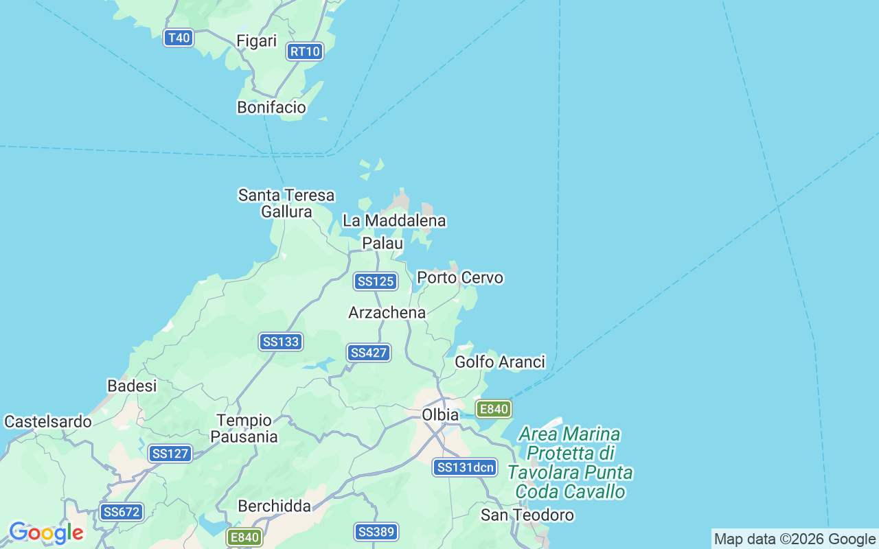 Emplacement du Semi-rigide: Poltu Quatu, Poltu Quatu Ot