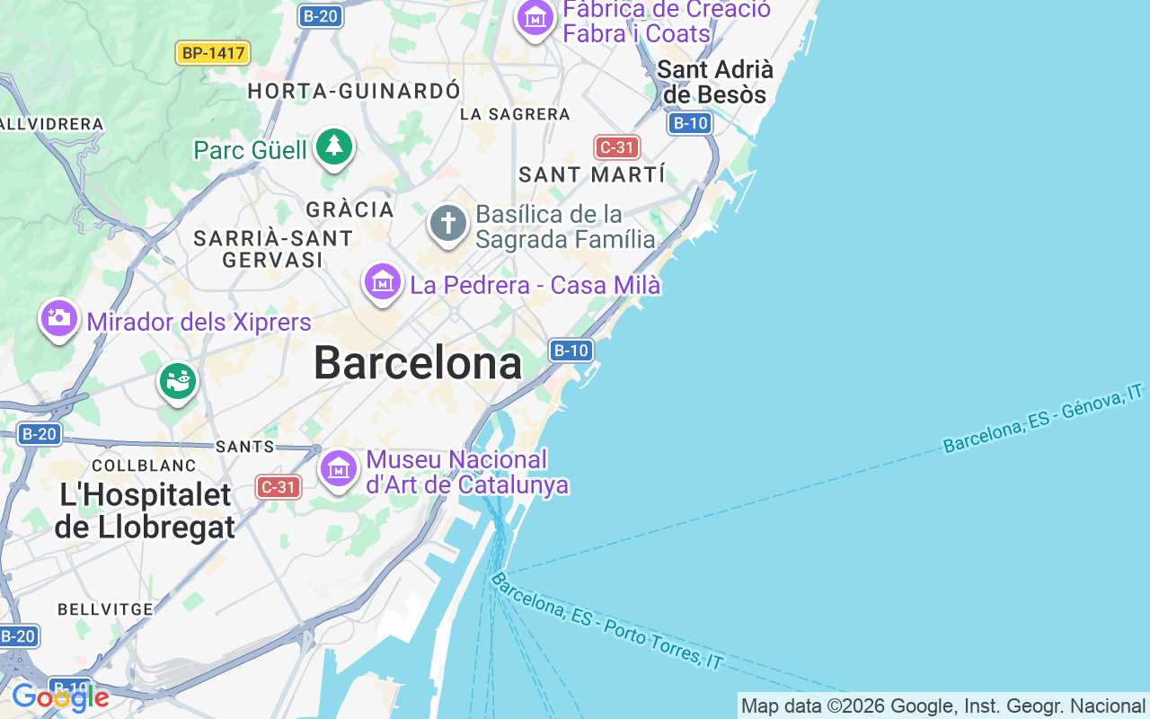De locatie van Zeilboot: Port Olímpic, Barcelona