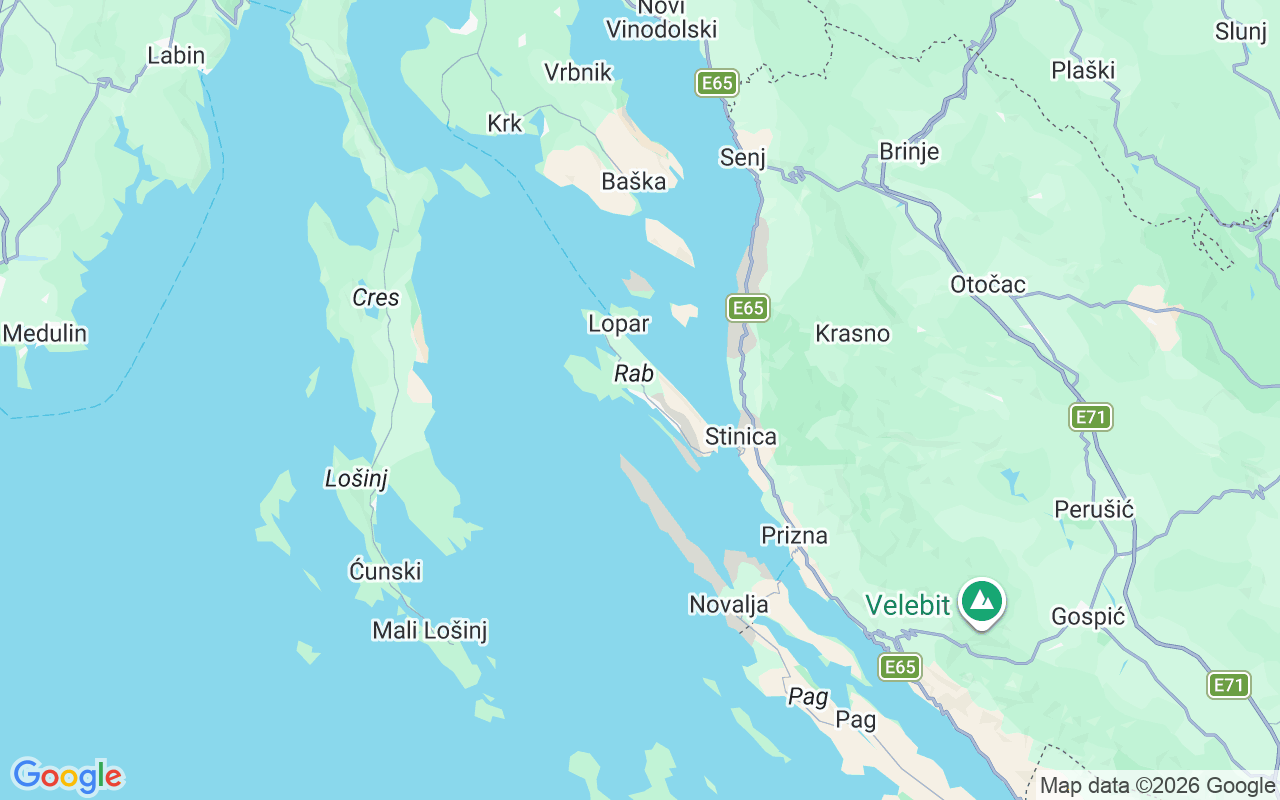 Ubicación Lancha: Barbat, Rab