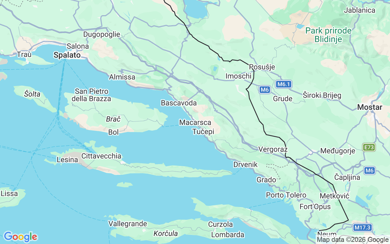 Luogo Barca a motore: Makarska, 21300
