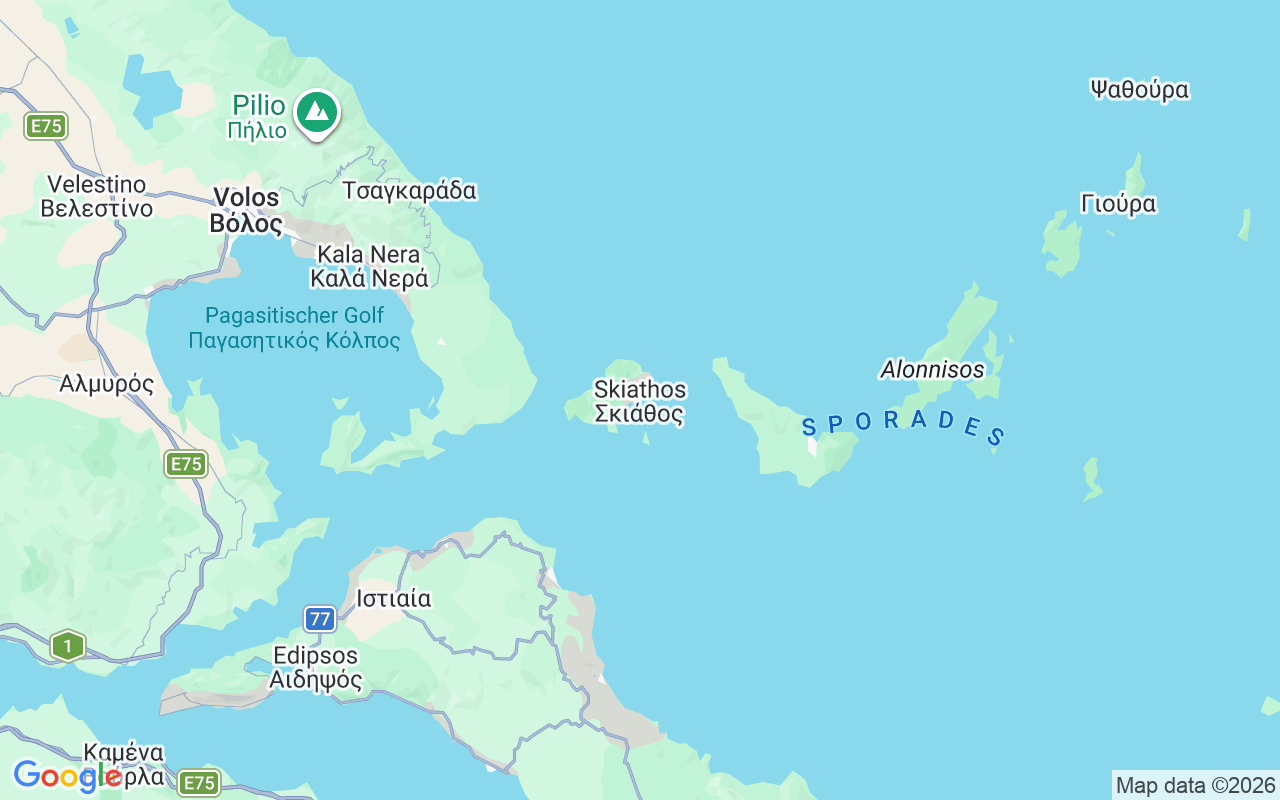 Liegeplatz Motorboot: Vromolimnos, Skiathos