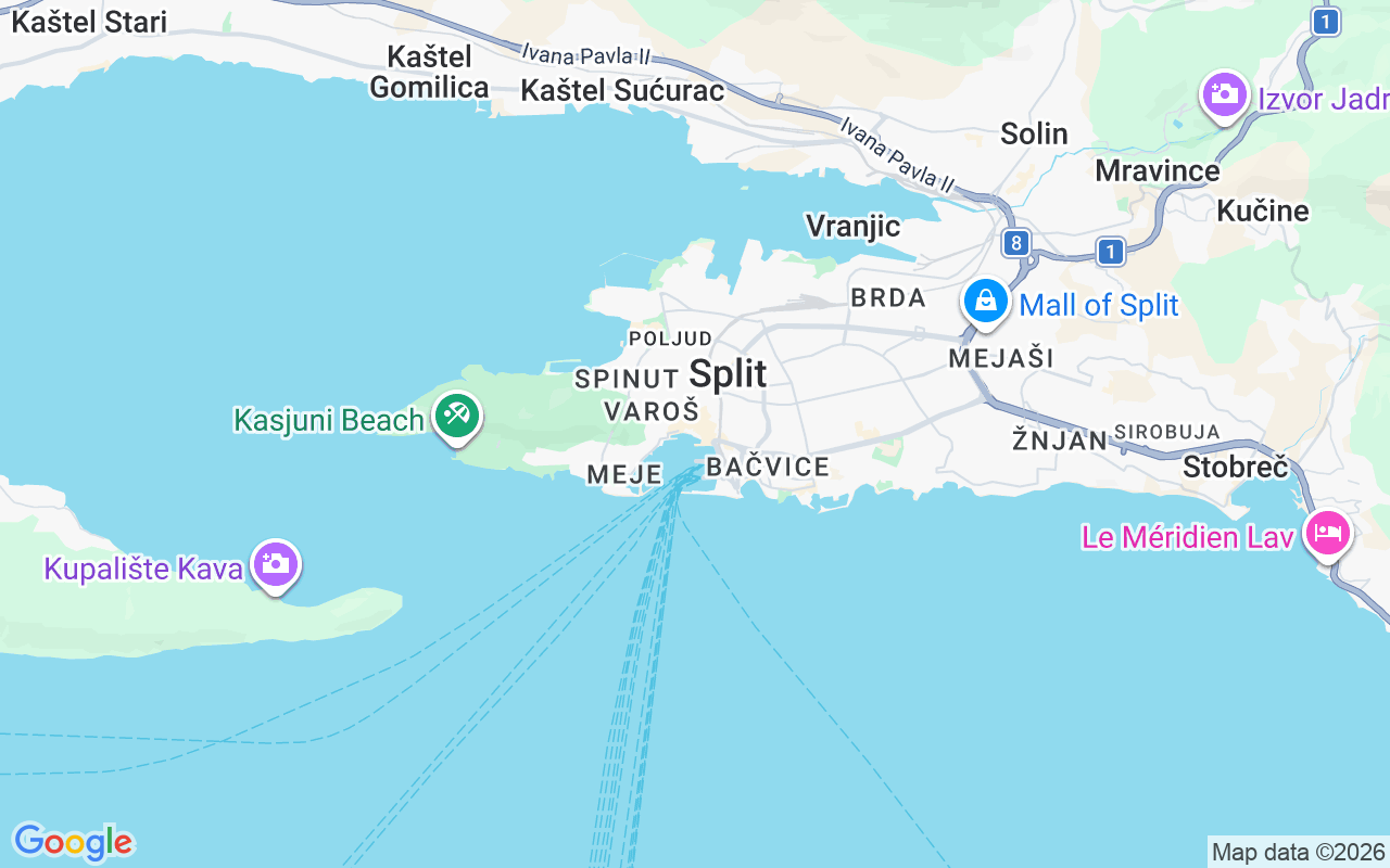 De locatie van Motorboot: Split, Kroatië