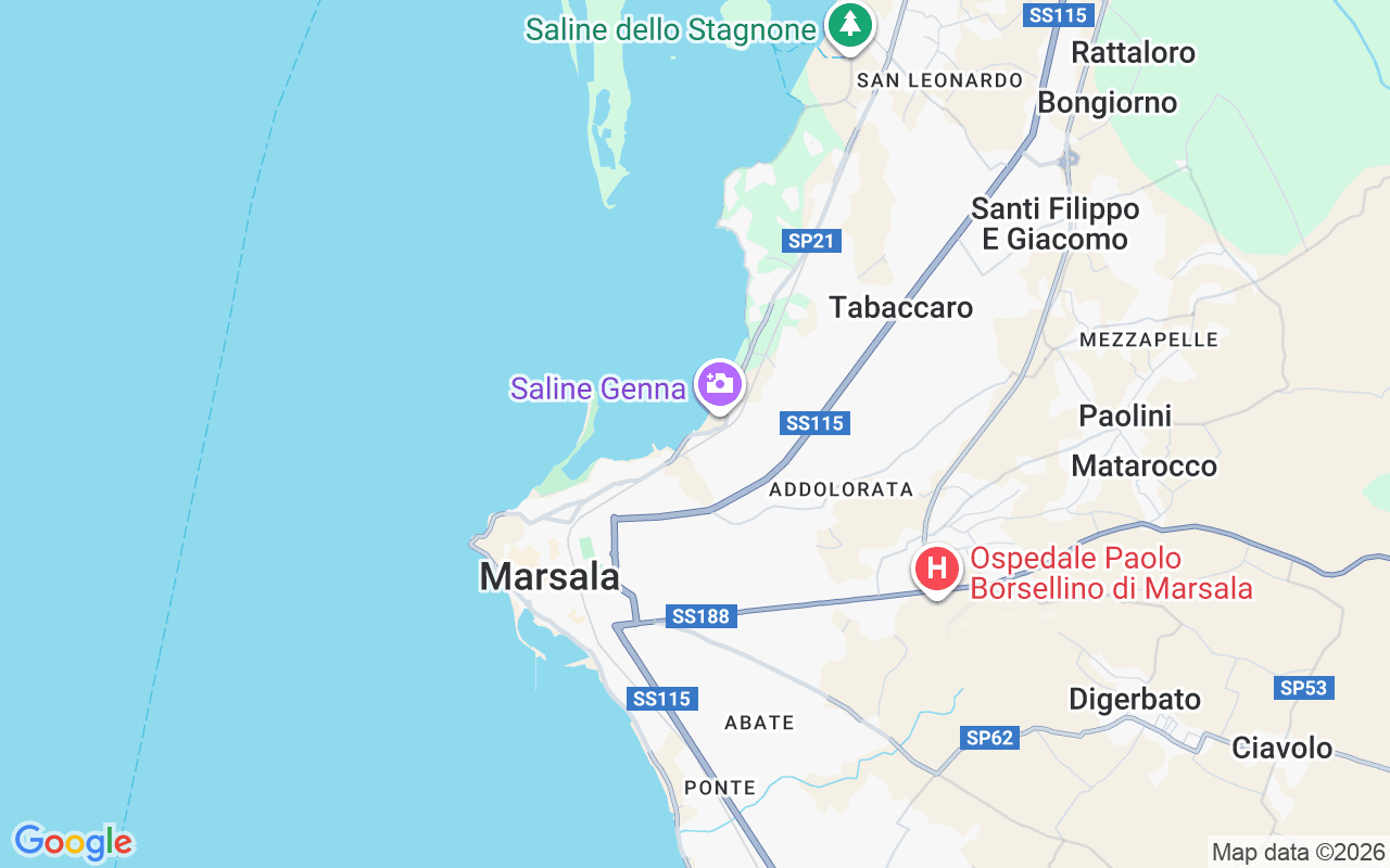 Localização do(a) Lancha: 91025 Marsala, Itália