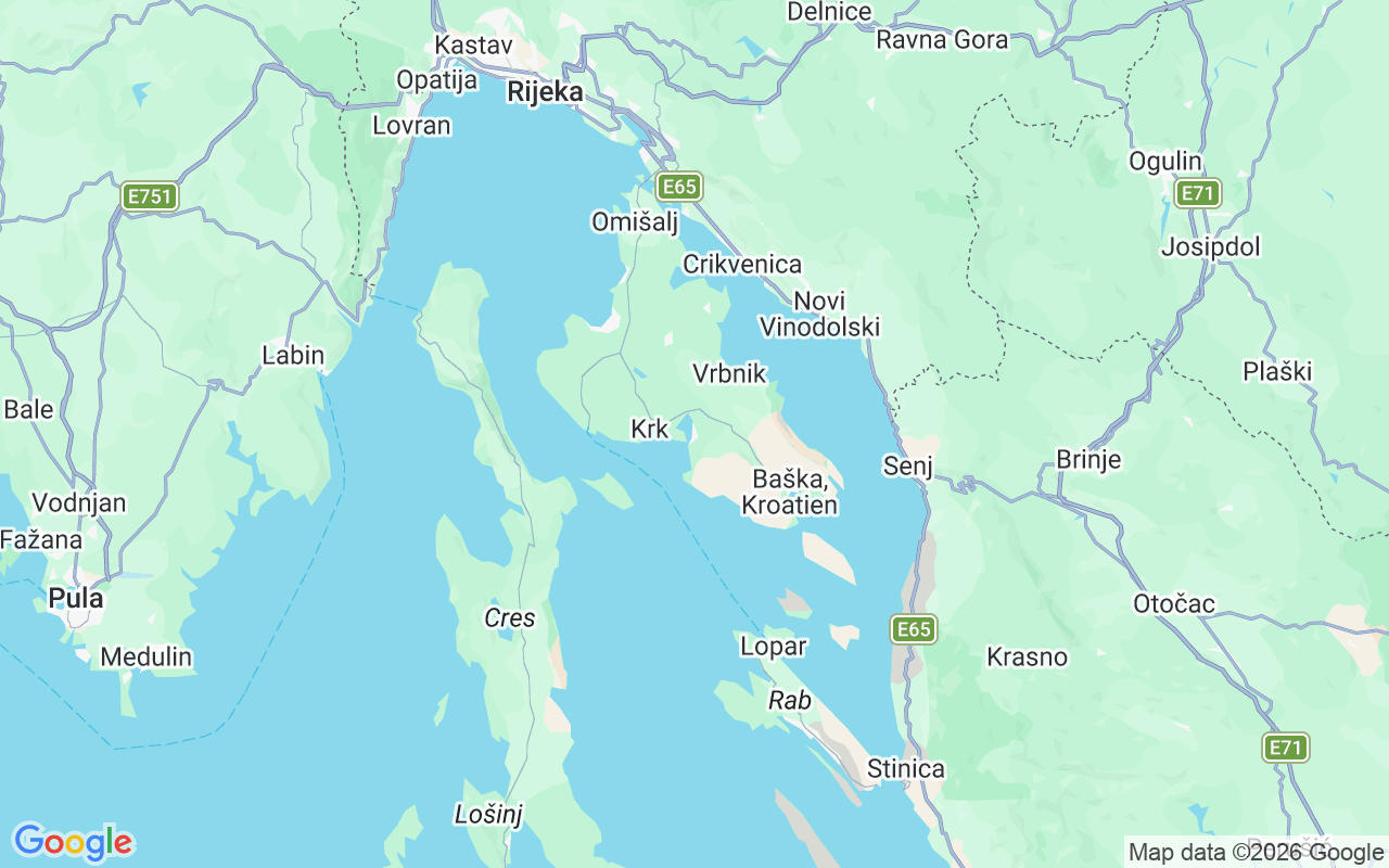 Plats för Segelbåt: Punat, Kroatien