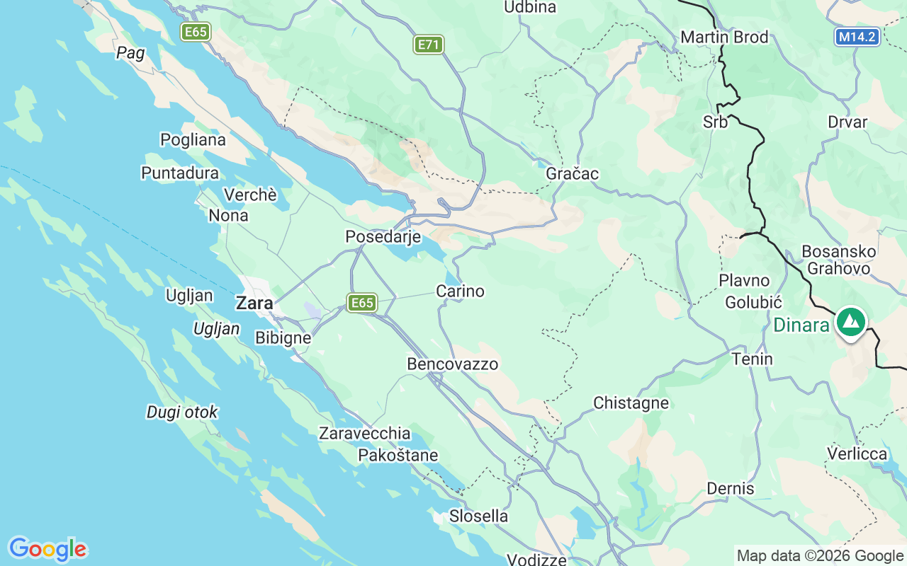 Luogo Gommone: Obala Kneza Trpimira, Regione Zaratina