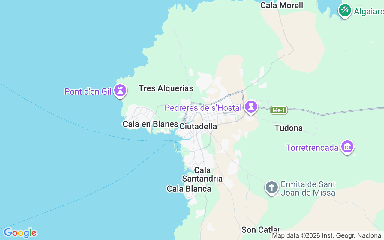 Emplacement du Catamaran: Puerto De Ciutadella, Minorque