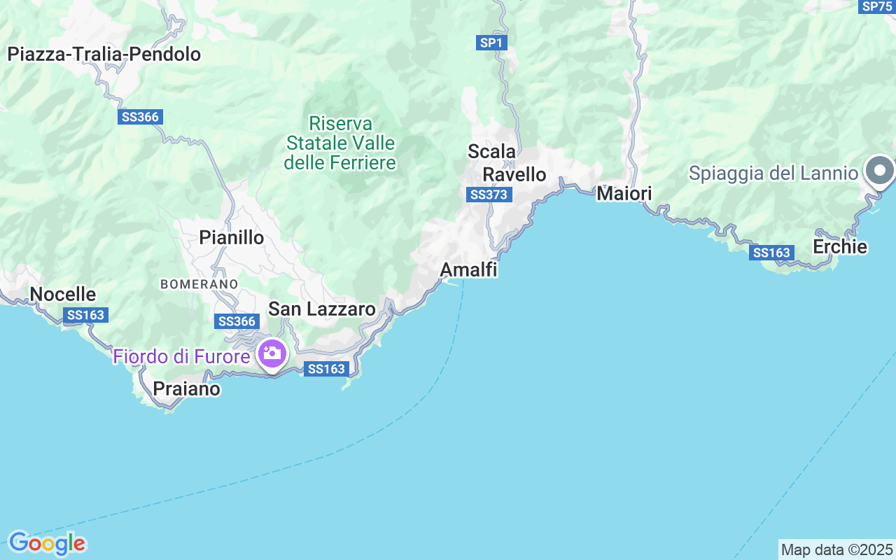 Plats för Motorbåt: Amalfi, Italien