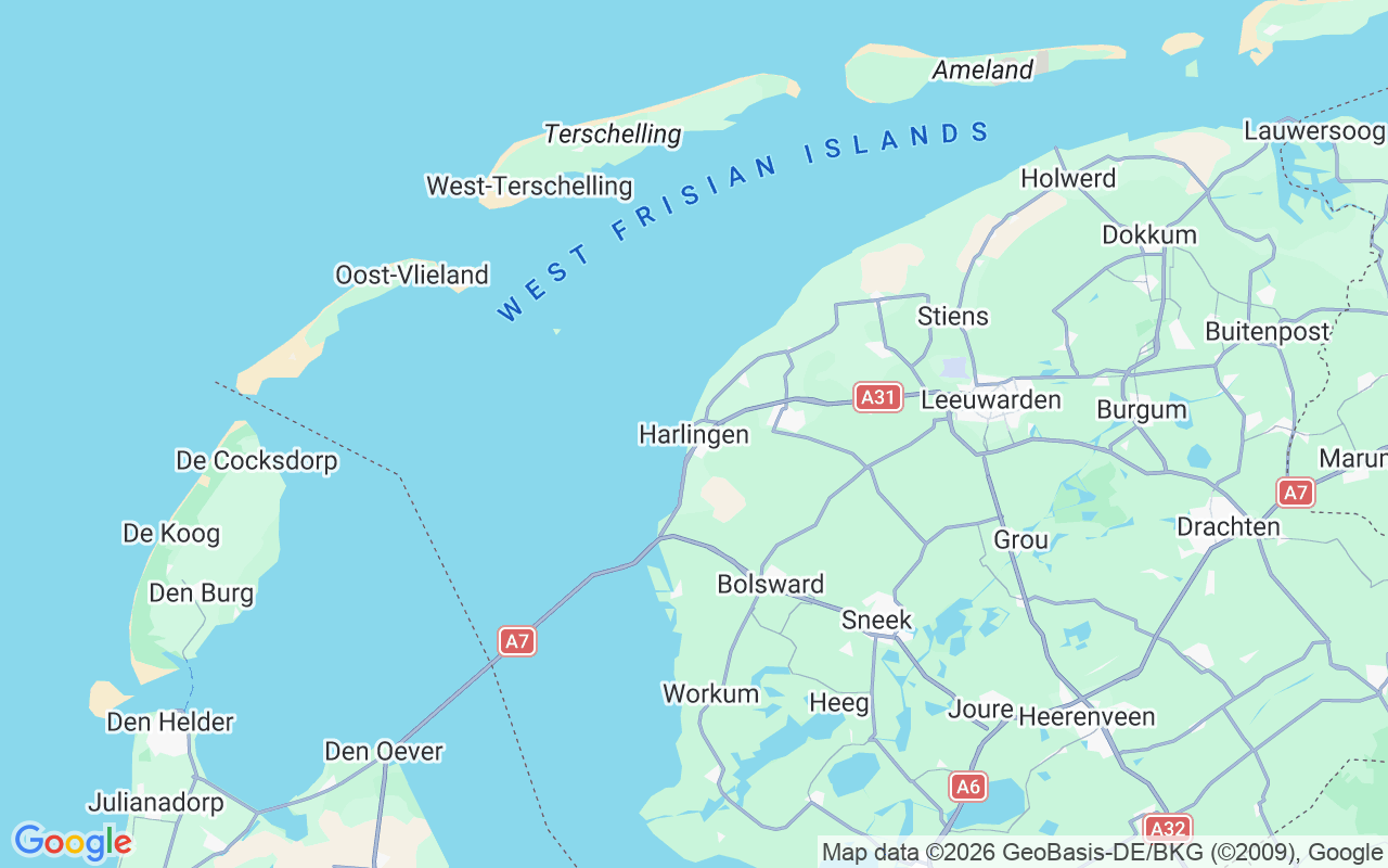 Ubicación Yate a vela: Harlingen, Harlingen