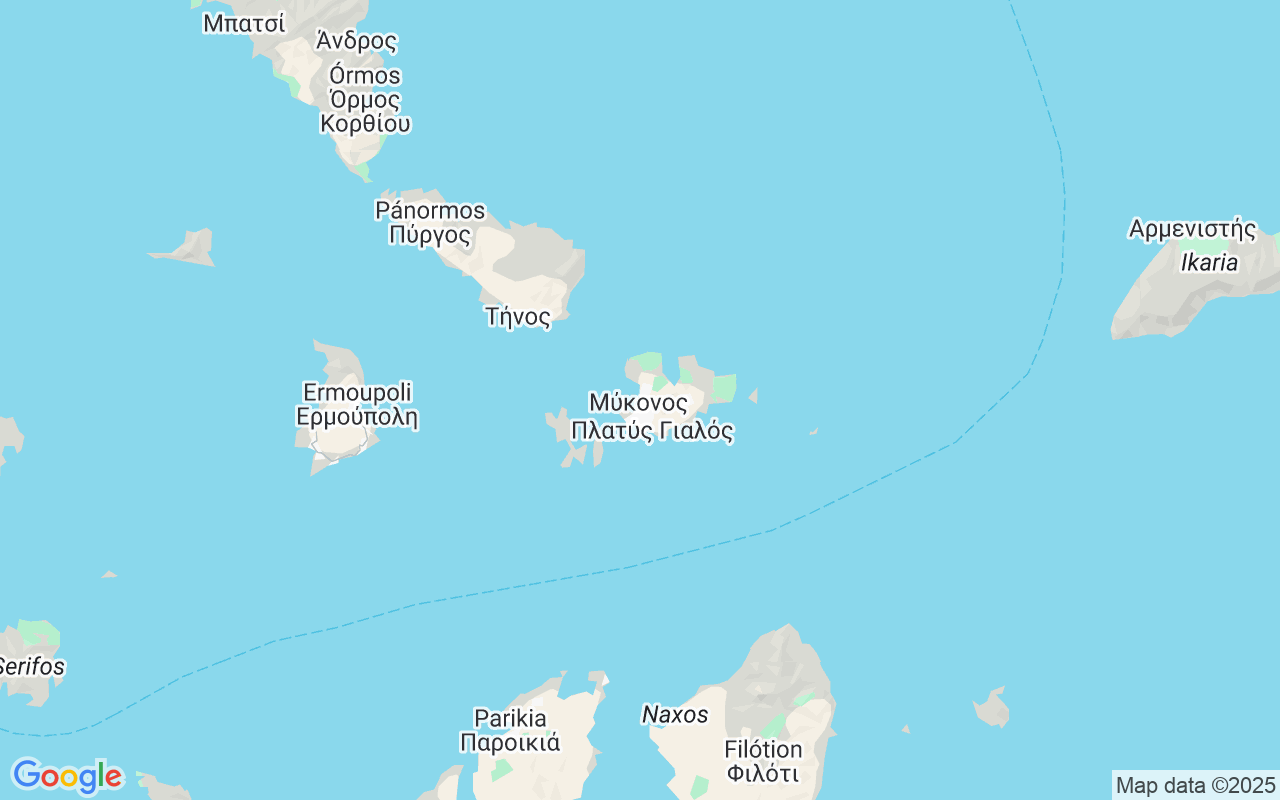 Plats för Katamaran: Mykonos, Grekland