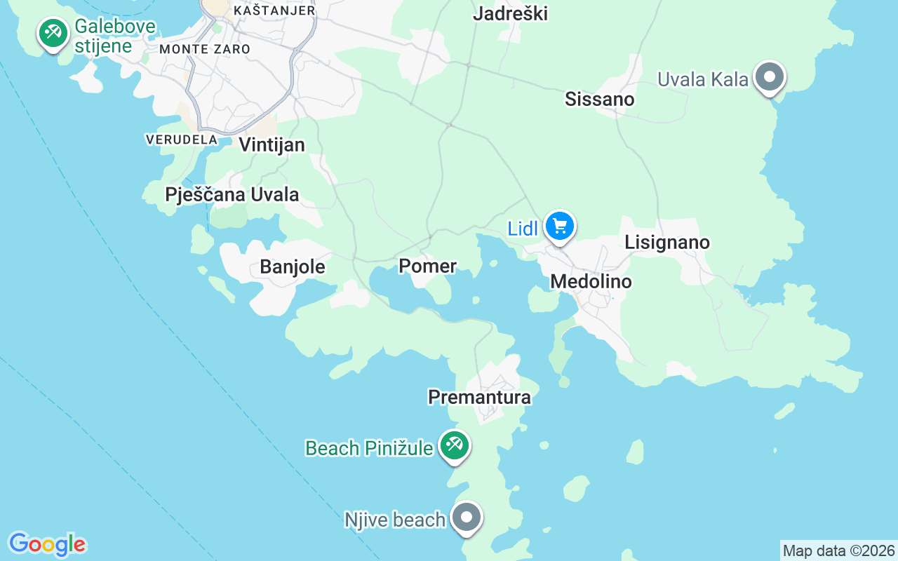 Luogo Catamarano: Aci Marina Pomer, Pomer