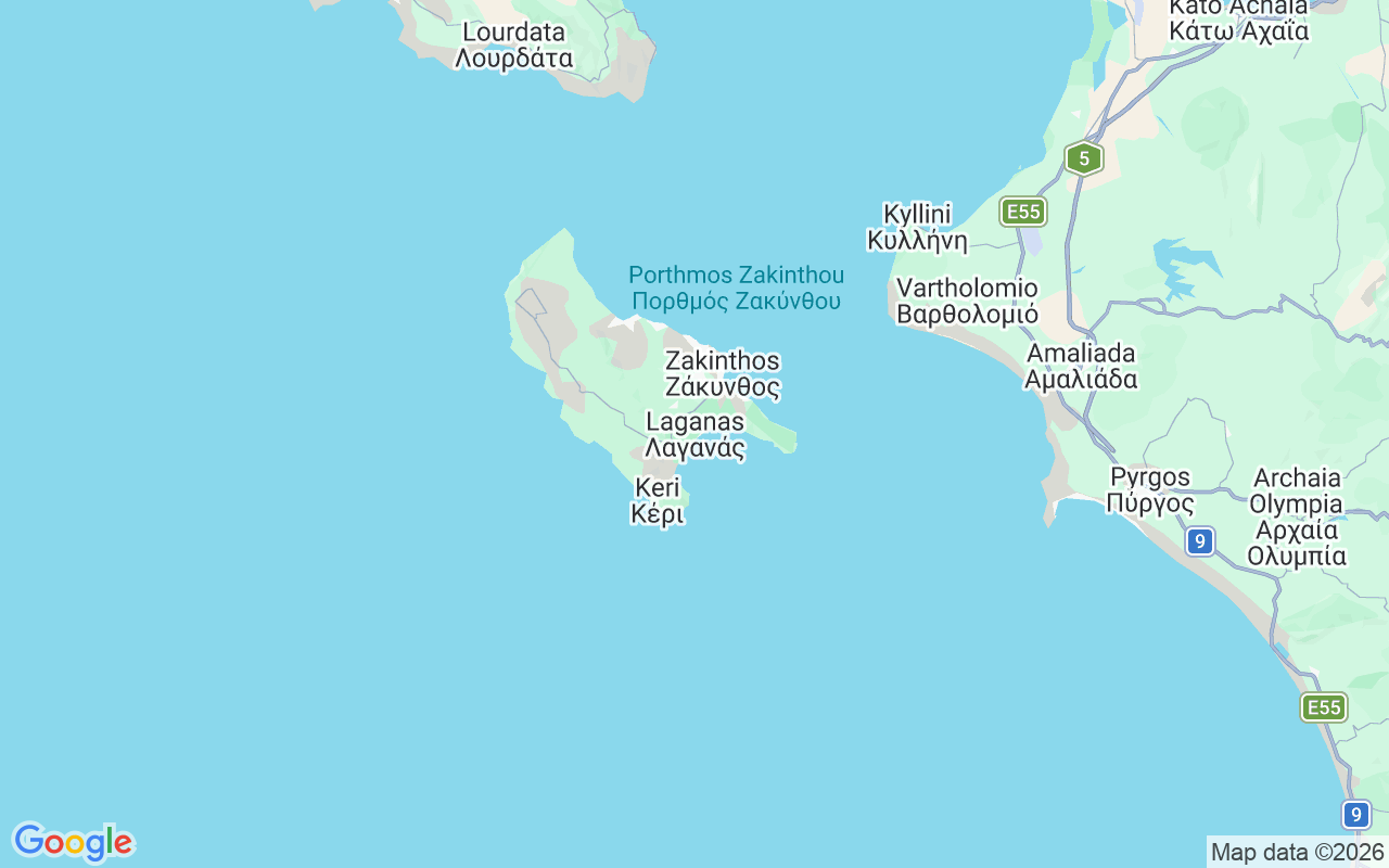 Location of the Motorboat: Agios Sostis, Laganas