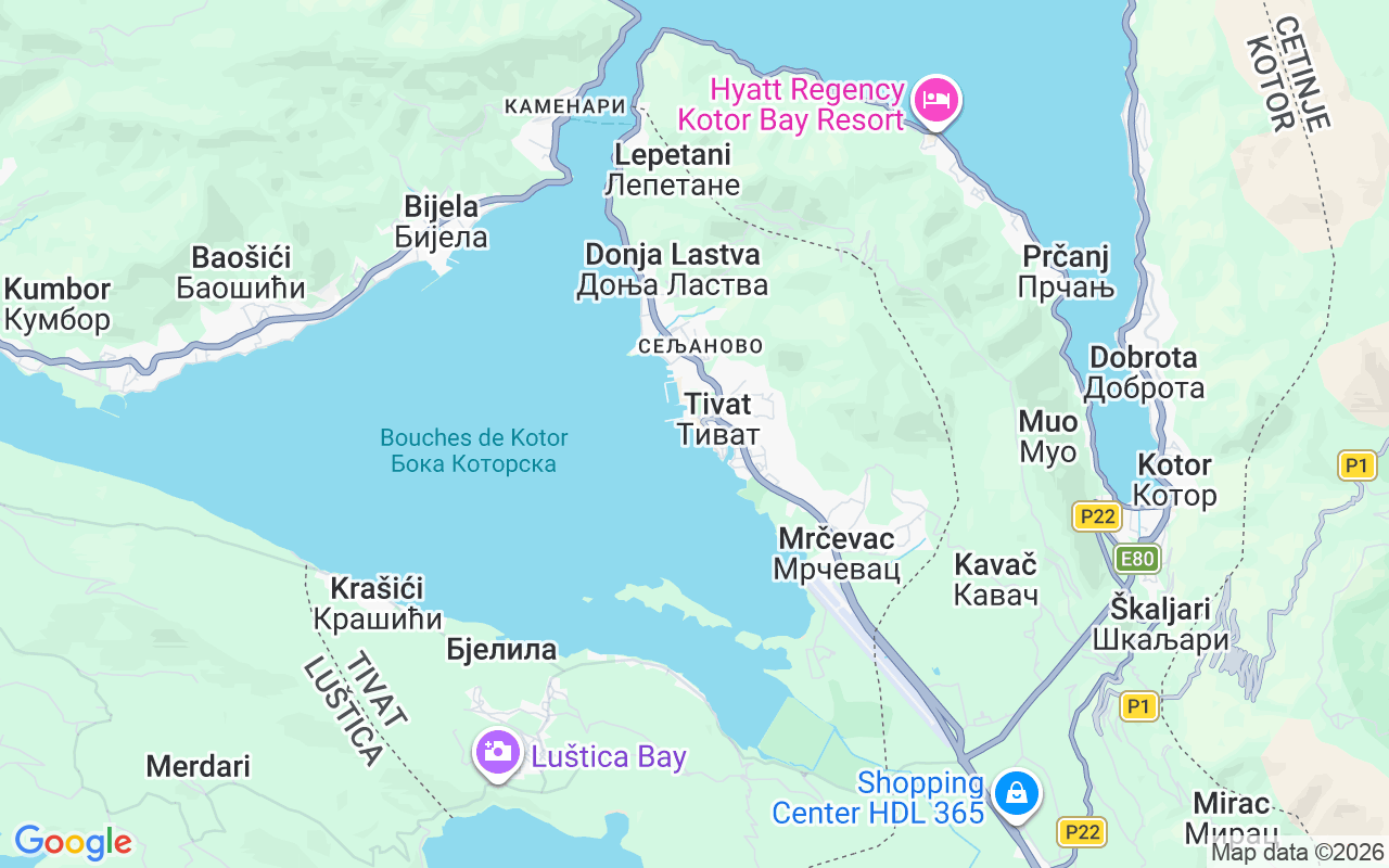 Emplacement du Semi-rigide: Marina De Tivat, Tivat