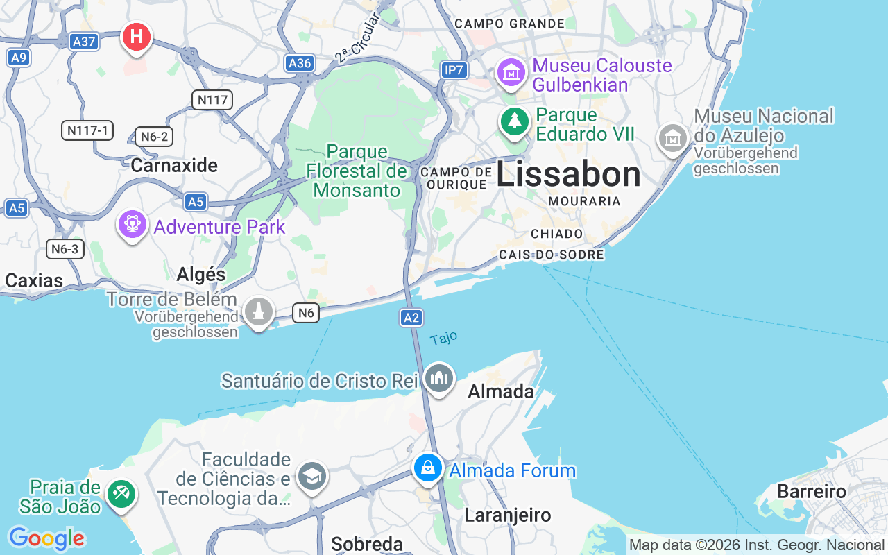 Liegeplatz Katamaran: Doca De Alcântara, Lissabon