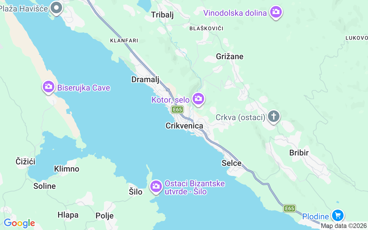 De locatie van RIB: Crikvenica Marina, 51260