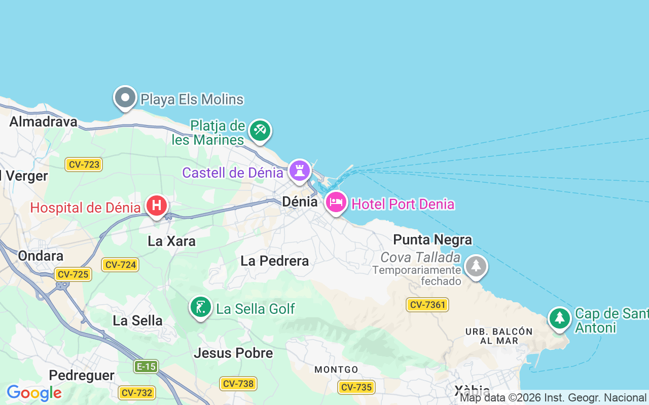 Localização do(a) Lancha: Dénia, Espanha